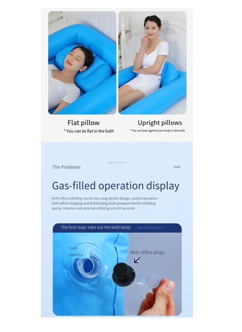 BAIG Elderly Electric Inflatable Shower tub Beds for Paralyzed Patients Nursing Equipment Automatic Pump  - Image 4