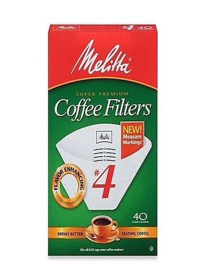 Melitta No. 4 Cone Coffee Filter in White (40 Count) - Image 2