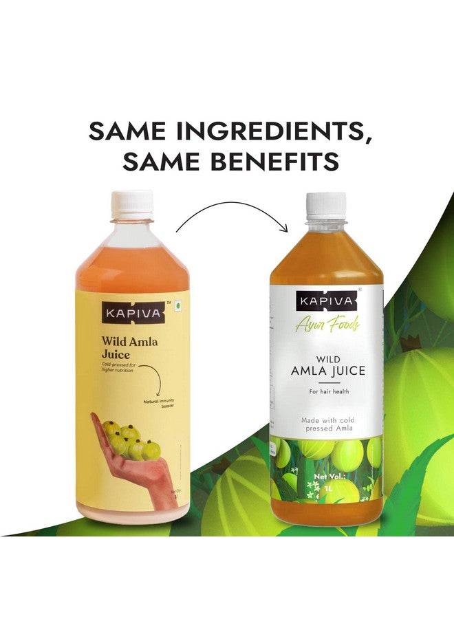 Kapiva Wild Tulsi Giloy 1L + Kapiva Wild Amla Juice 1L | Boosts Immunity and Digestion | Natural Juice Pack | Immunity Boosters for Adults | No Added Sugar - Image 2