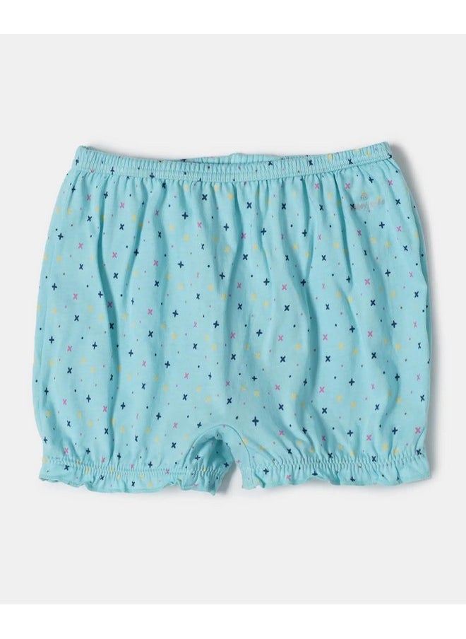 JOCKEY - Jockey SG06 Girl's Super Combed Cotton Printed Bloomers with Ultrasoft Waistband (Pack of 2) - Image 1