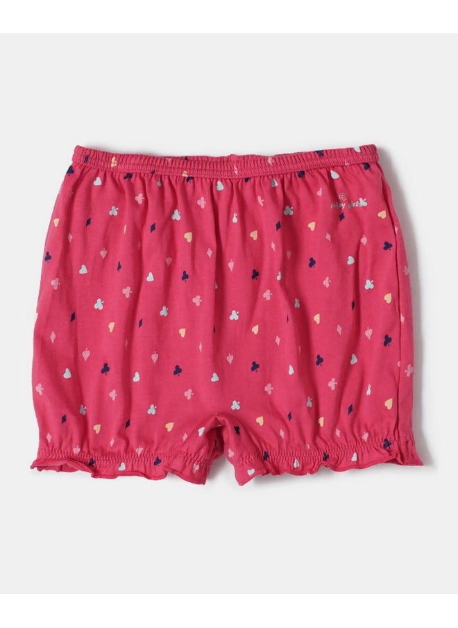 JOCKEY - Jockey SG06 Girl's Super Combed Cotton Printed Bloomers with Ultrasoft Waistband (Pack of 2) - Image 1
