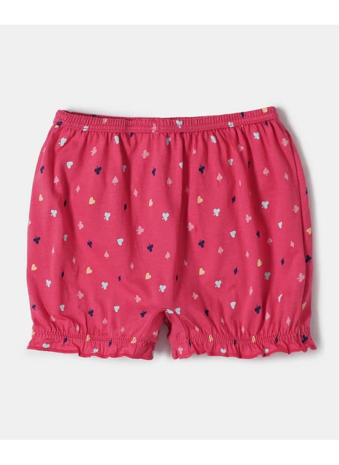 JOCKEY - Jockey SG06 Girl's Super Combed Cotton Printed Bloomers with Ultrasoft Waistband (Pack of 2) - Image 1