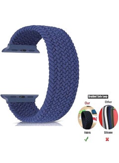 X-level Bands Compatible with Apple Watch 42mm 44mm 45mm 49mm Series 9/8/7/SE/6/5/4/3/2/1 IWatch Ultra/Ultra 2/Braided Women men, Stretchy Woven Nylon Elastic scrunchie Strap Wristbands L  - Image 3