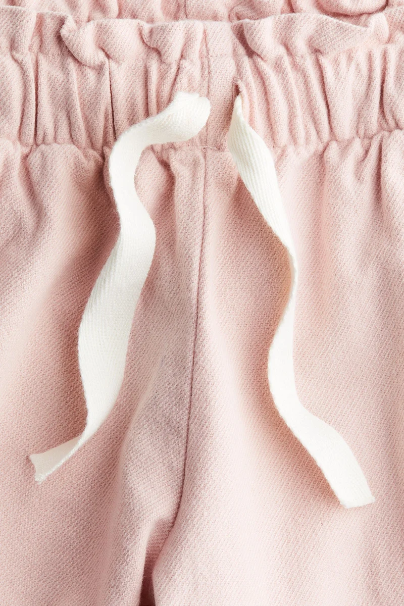 H&M Cotton barrel-leg trousers