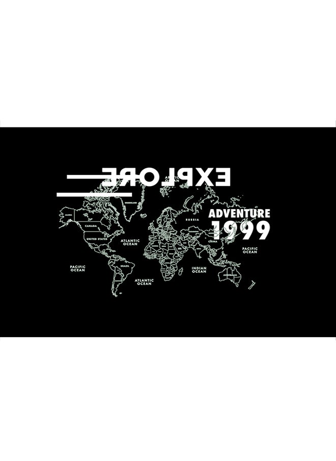 trendyol - Black Back Text Printed Regular/Normal Cut T-shirt TMNSS24TS00219 - Image 1