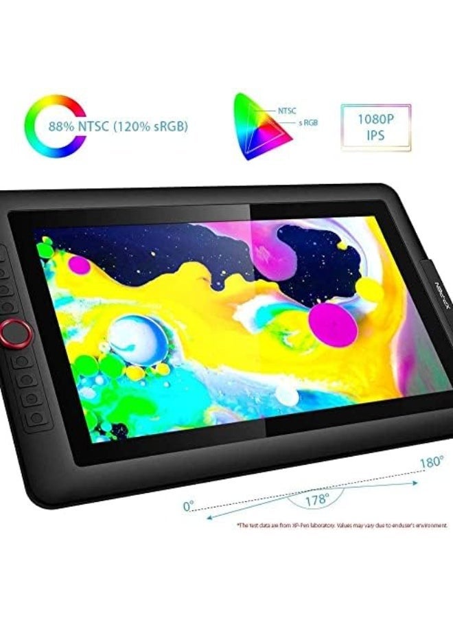 XP-PEN Artist 15.6 Pro V2 Graphics Drawing Tablet with Screen, X3 Pro Stylus 16K Pressure, Fully Laminated Anti-Glare Display, Red Dial, 8 Shortcut Keys, Tilt Support - Image 4