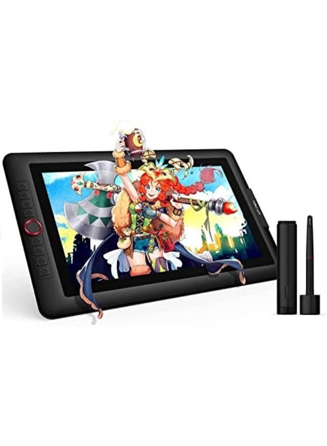 XP-PEN Artist 15.6 Pro V2 Graphics Drawing Tablet with Screen, X3 Pro Stylus 16K Pressure, Fully Laminated Anti-Glare Display, Red Dial, 8 Shortcut Keys, Tilt Support - Image 1