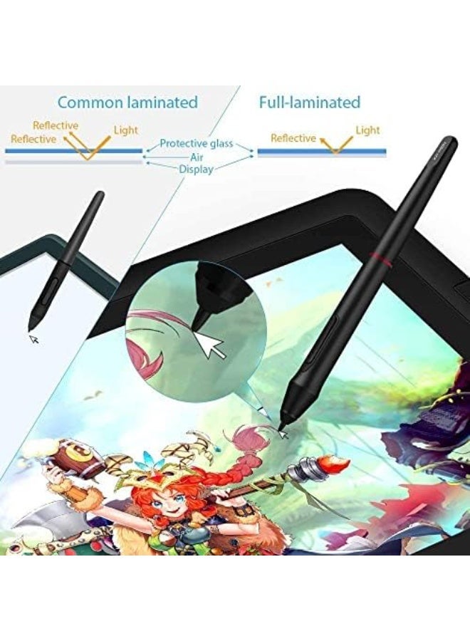 XP-PEN Artist 15.6 Pro V2 Graphics Drawing Tablet with Screen, X3 Pro Stylus 16K Pressure, Fully Laminated Anti-Glare Display, Red Dial, 8 Shortcut Keys, Tilt Support - Image 3
