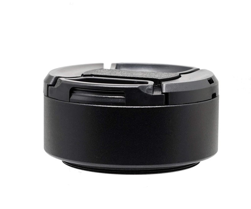 Fotasy Metal 49mm Lens Hood, 49 mm Hood Shade, Compatible with Standard Prime Lense with 49mm Filter Thread Diameter, Screw-in, with 58mm Lens Cap - Image 2