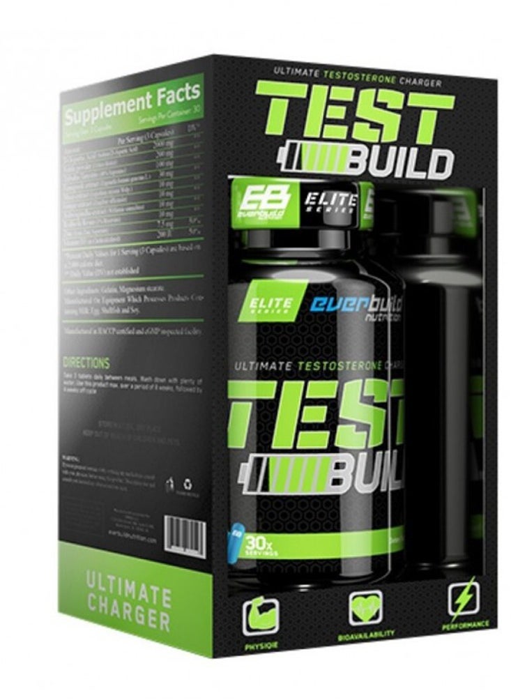 Everbuild Nutrition - Everbuild Nutrition Test Build 30 Servings 90 Capsules - Image 1