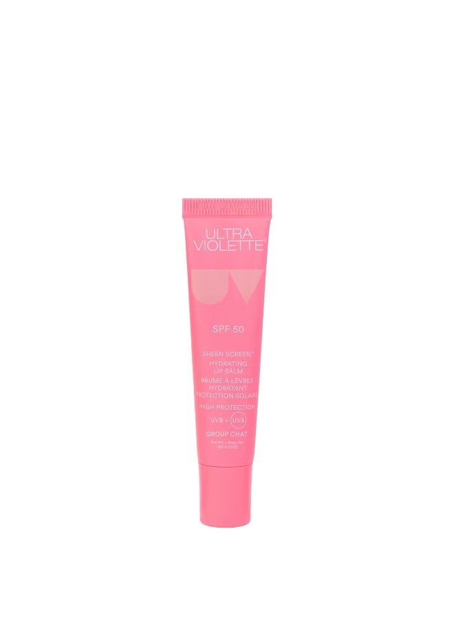 Ultra Violette Sheen Screen Hydrating SPF50 Lip Balm 15ml - Group Chat - Image 1