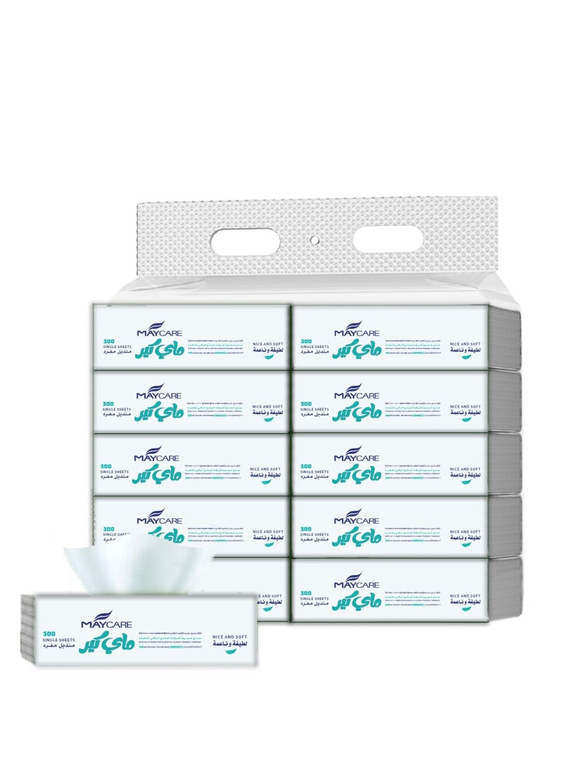 Tissues 300 soft tissue 4 layers bundled in 10 boxes