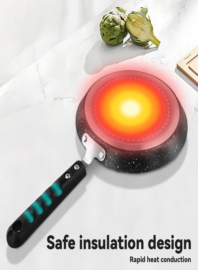Pilipane 6 Inch Non-Stick Frying Pan with Non-Stick Coating, Egg Pan Omelette with Plastic Handle, Dishwasher Safe, Easy Cleanup, PFOA Free, Oven Safe Cooking Pan - Image 5