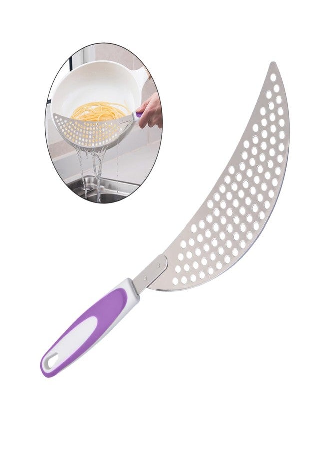 LABRIMP Water Filter Separator 14.56 Inch Kitchen Sink Strainer for Pasta and Food Drainage Stainless Steel Clip-on Colander for Efficient Water Separation and Vegetable Washing - Image 4