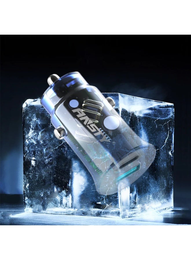 ANSTY CAR-014 PD 30W Dual Port Car Charger - Fast Charging, Intelligent Safety, and Ultra-Compact Metal Design - Image 3