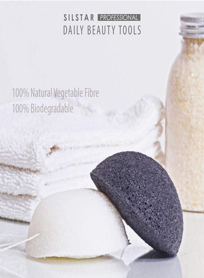 SILSTAR PROFESSIONAL 100% Natural Organic Facial & Body KONJAC Bath Sponge for Natural Glow & Softness by Detoxifying, Deep Make-Up Cleansing, Ph Levels; Good for Babies (Aloe Green, Pack of 1) - Image 5