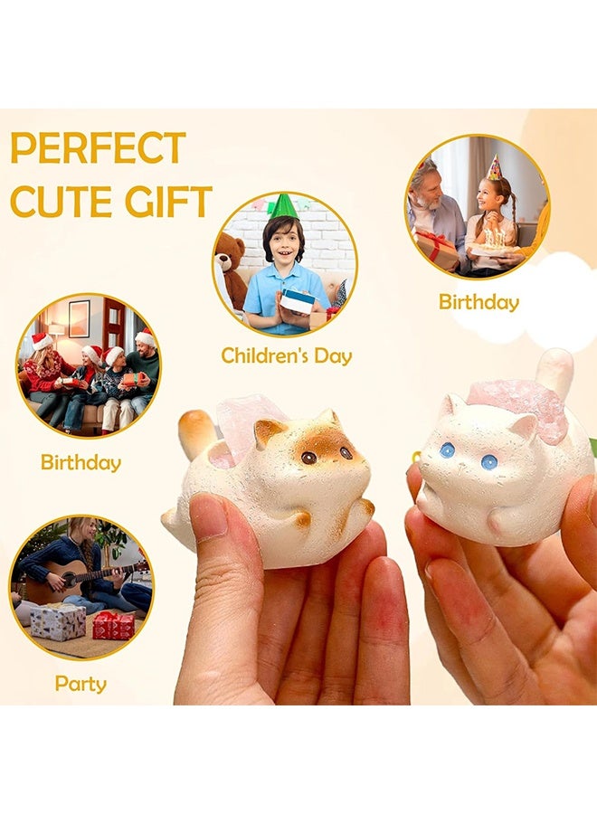 Cat Crystal Figurines – Cute Cat-Themed Desktop Accessories for Bookshelf or Tabletop Décor – Fun Gift for Cat Lovers and Crystal Collectors - Image 4