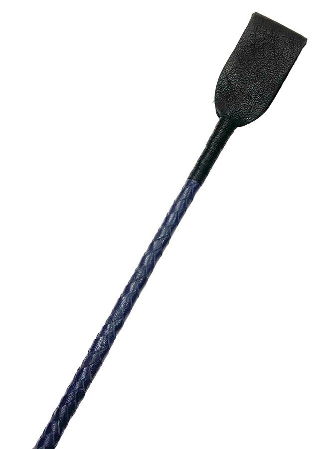 Pets Triangle 27" Leather Braided Whip Ideal for Dog Walking and Dog Training Durable and Will Not Become Slippery Yet Lightweight and Comfortable (Blue) - Image 5