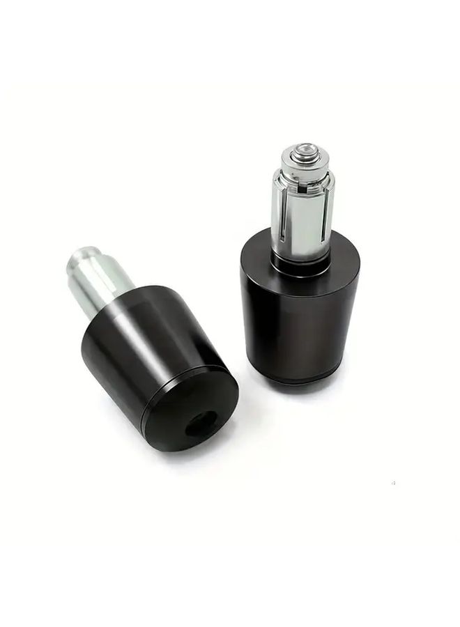 Red Motorcycle Handlebar End Plugs CNC Aluminum Alloy Anti Collision No Drilling Installation 2pcs - Image 2