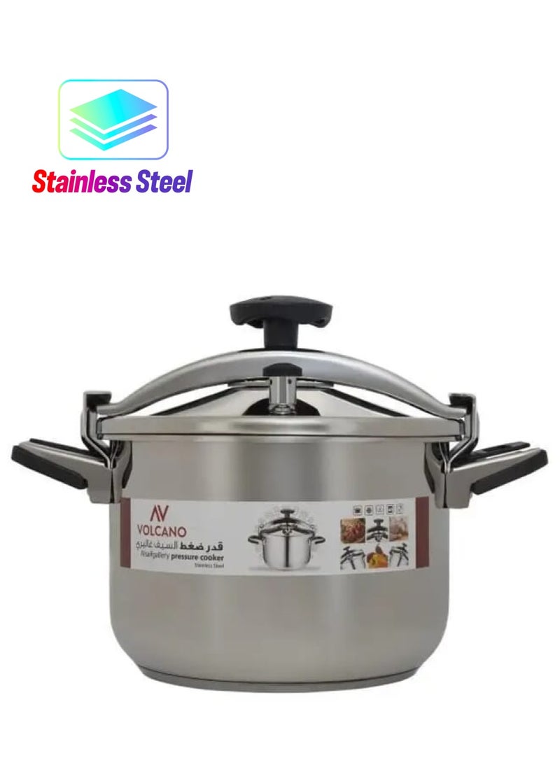 Volcano 11Liters Volcano Steel Pressure Cooker 11 Liter Grey  - Image 1