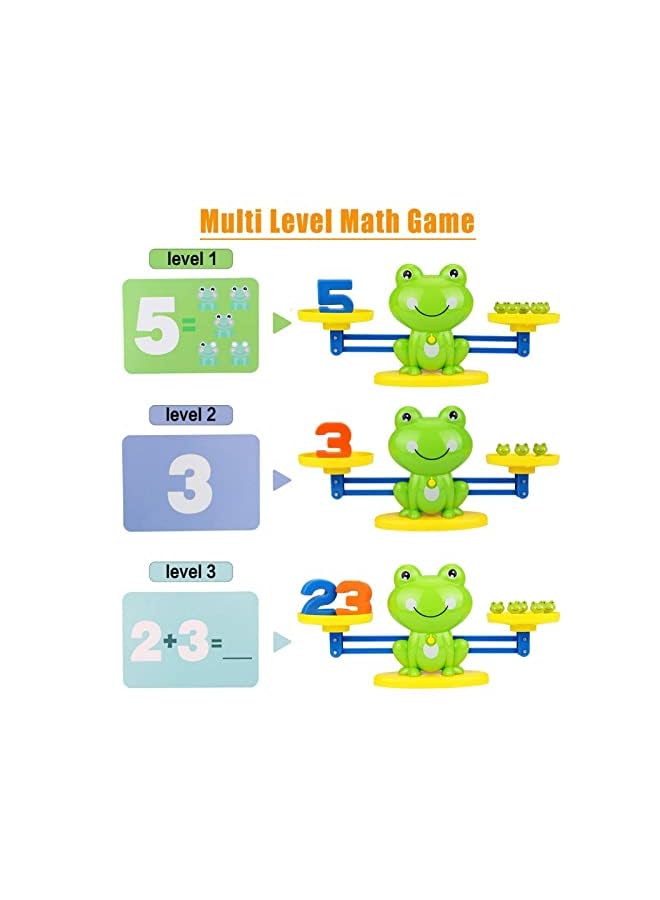Frog Balance Math Games, Counting Toys, Learning Educational Game, STEM Montessori Kindergarten Preschool Couting Number Toys for Kids, Girls and Boys - Image 5