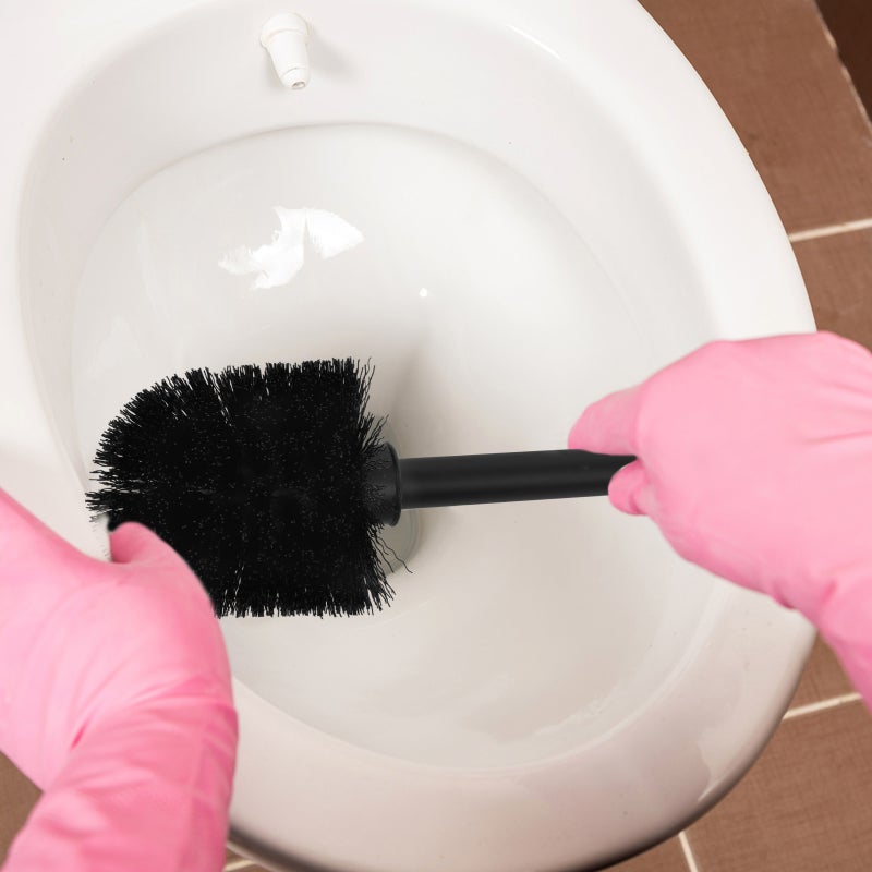 2 Sets of Toilet Brush and Holder Set Handle Bathroom Cleaning Toilet Bowl Brush - Image 4