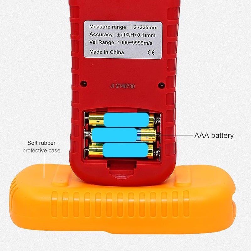 Digital Ultrasonic Thickness Gauge Tester High Accuracy for Metal Ceramics Glass - Image 3