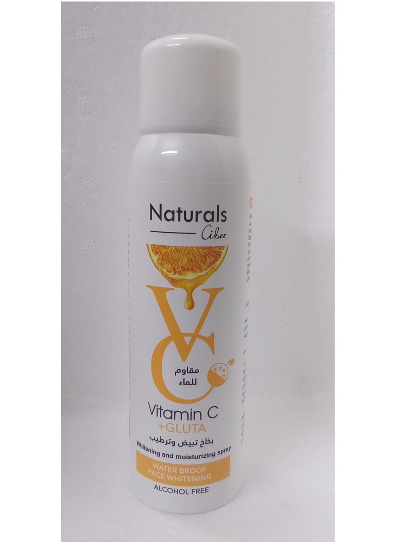Natural Waterproof whitening and moisturizing spray with vitamin C 180ml 