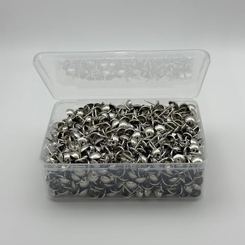 decotacks® Silver Finish Upholstery Nails/Tacks 7/16in - 500 Pcs [Nickel/Silver Finish] DX0511-500 - Image 5