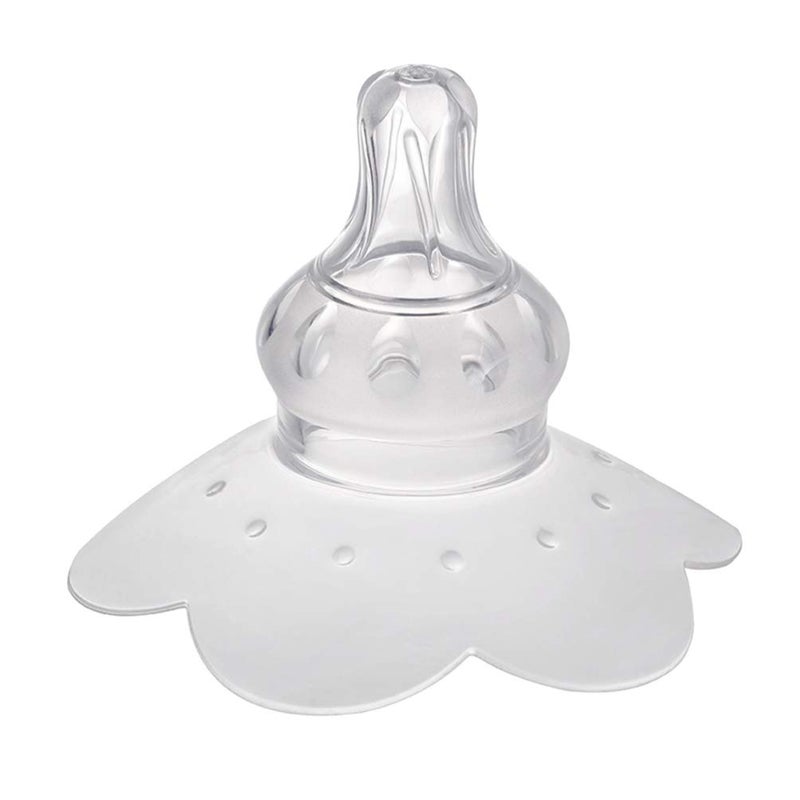 klarako 1 Pair Nipple Shield Silicone Nipple Protector for Breastfeeding Nipples Flat Inverted and Latch On Difficulties for Nursing Mothers - Image 1