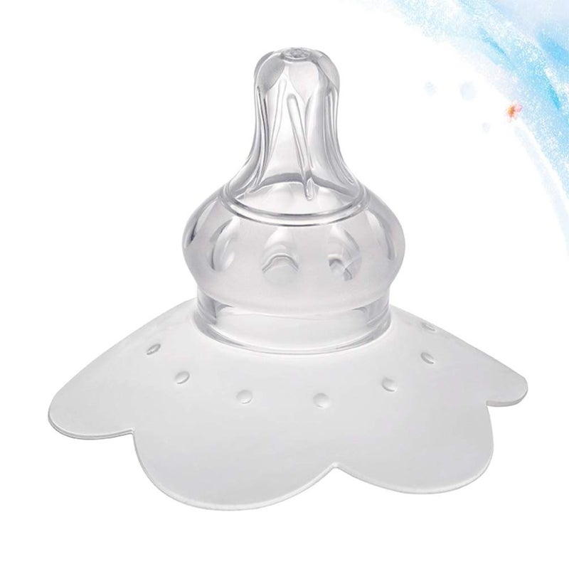 klarako 1 Pair Nipple Shield Silicone Nipple Protector for Breastfeeding Nipples Flat Inverted and Latch On Difficulties for Nursing Mothers - Image 2