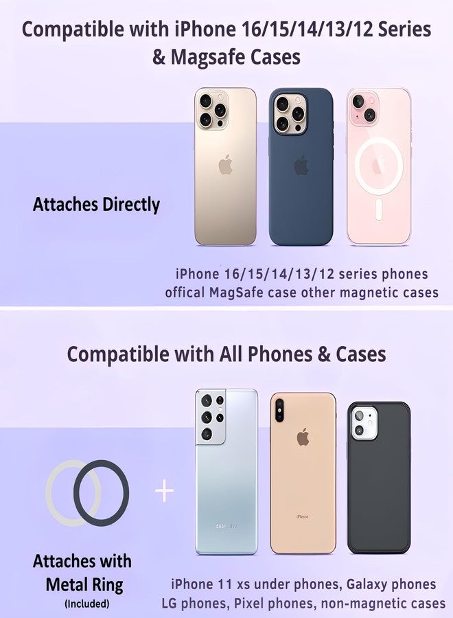 DYT for Magsafe car Mount【20 Super Magnets】 Magnetic Phone Holder for Car【360° Rotation】 Hands Free Car Phone Holder Fit iPhone 16 15 14 13 12 Pro Max Plus Mini, Samsung & All Phones - Image 3