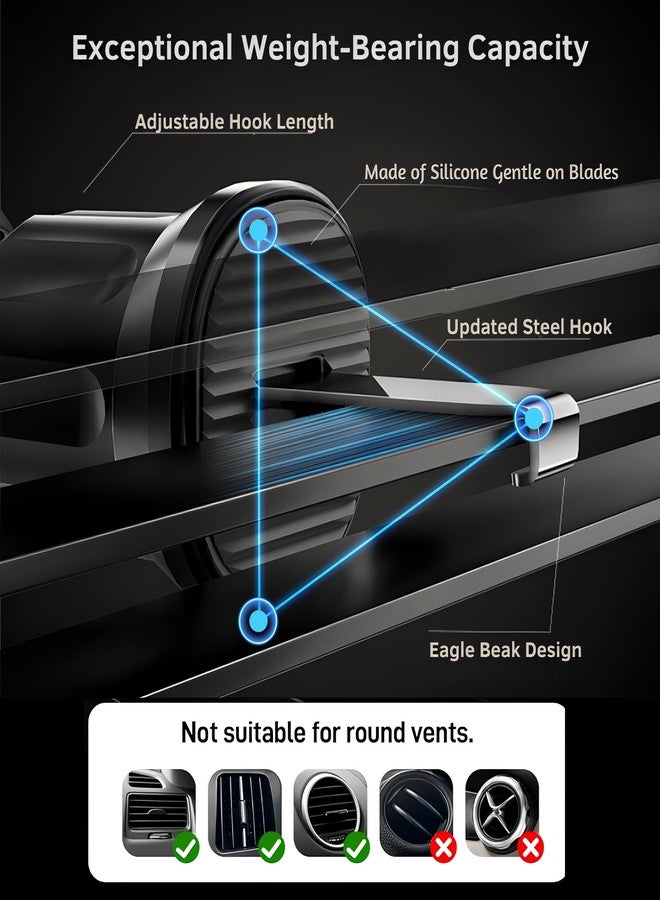 DYT for Magsafe car Mount【20 Super Magnets】 Magnetic Phone Holder for Car【360° Rotation】 Hands Free Car Phone Holder Fit iPhone 16 15 14 13 12 Pro Max Plus Mini, Samsung & All Phones - Image 5