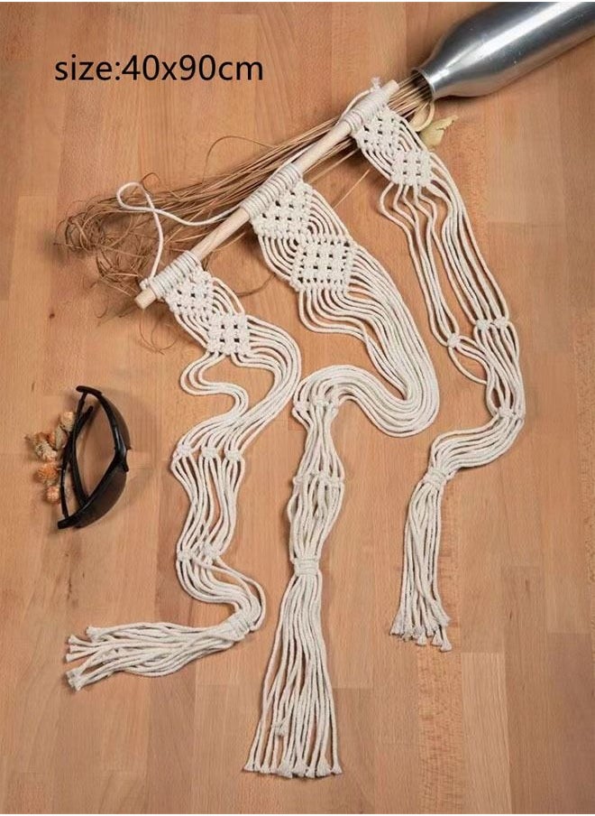 Kutis 1-Piece Hanging Plant Pot Holder For Balcony/living room hand-woven hanging decorative flower pot stand  - Image 4