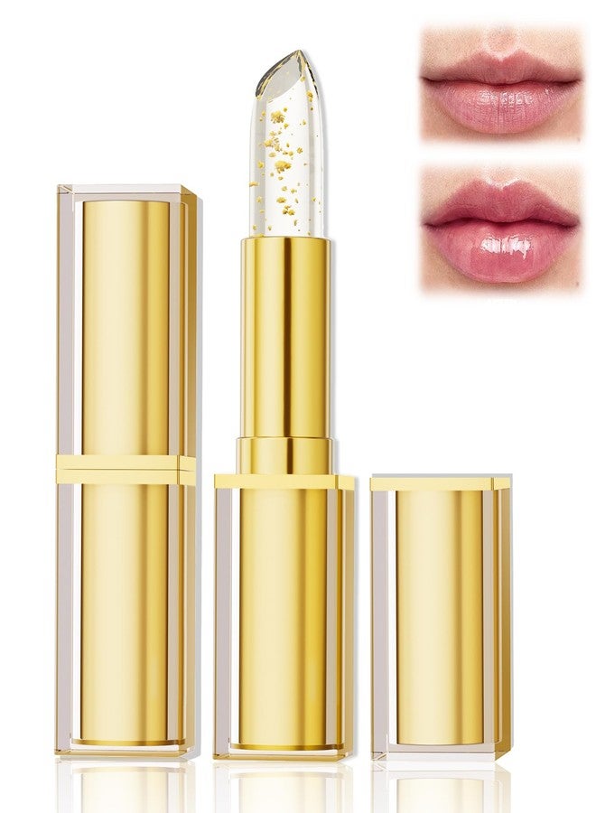 Loobexery Transferproof Color Changing Lipstick, Color Changing Lipstick for Women, Gold Crystal Ph LipstickColorChanging, Magic Temperature ChangingColorLipstick, Long Lasting 24 Hours Moisturizing - Image 1