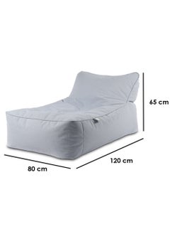 Extreme Lounging Extreme Lounging® - Original Pastel Bean Bag Bed - Made in UK - Premium Quality Double Stitched Bean Bag - UV Protected & Waterproof - Tanning Beach & Pool Bed - Ideal for Indoor & Outdoor Use - Blue  - Image 2