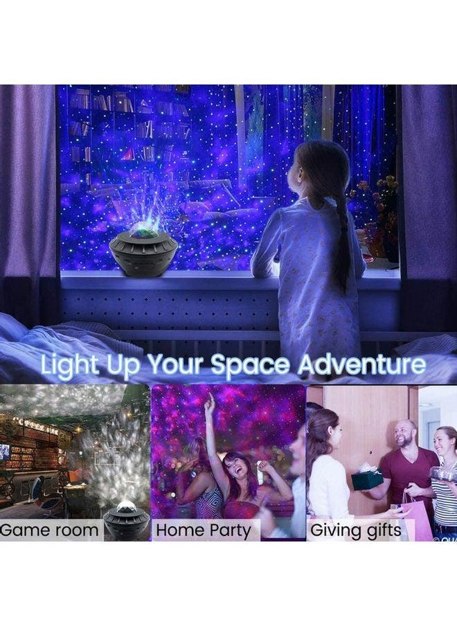 Generic LED Star Projection Lamp With Music Starry 17 x 13.4 17cm Black  - Image 4