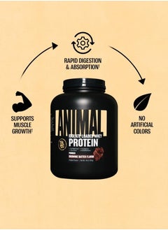 ANIMAL Whey Isolate Protein Powder - Loaded for Pre & Post Workout Muscle Builder and Recovery with Digestive Enzymes for Men & Women - 25g Protein, Great Taste, Low Sugar - Brownie Batter 4 lbs  - Image 4