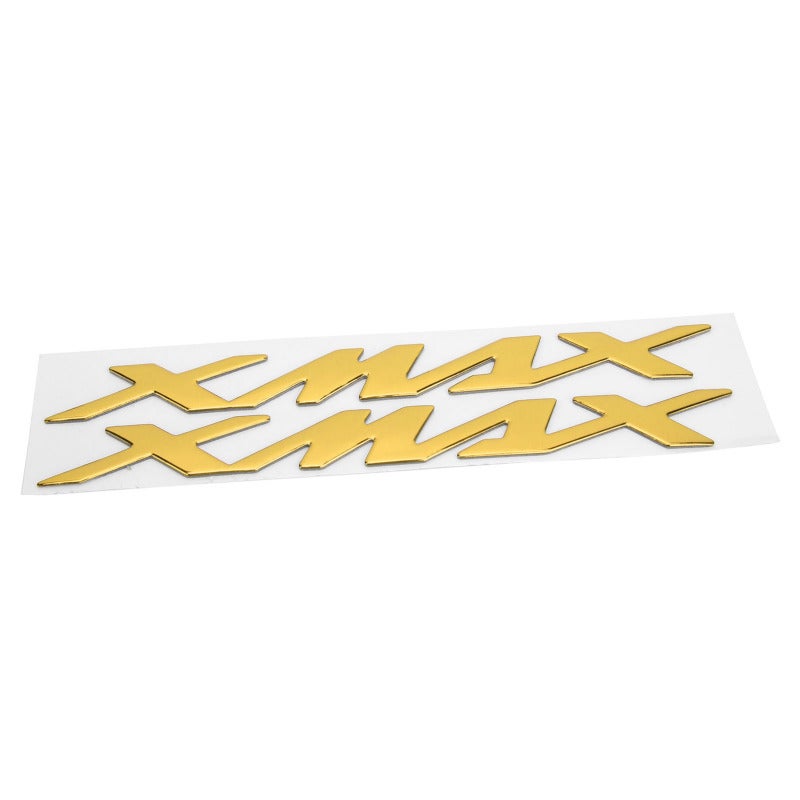 Motorcycle Emblem Sticker 2pcs 3-Dimensional Yellow X-MAX XMAX 125 250 400 Decal - Flexible Plastic Anti-Wear Durable Badge for Motorcycle Decoration - Image 5