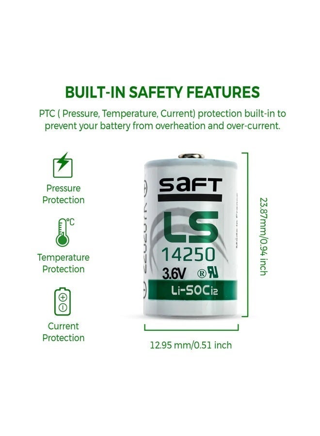 SAFT LS14250 1/2AA 3.6V Lithium Battery – Industrial-Grade Long-Life Power - Image 2