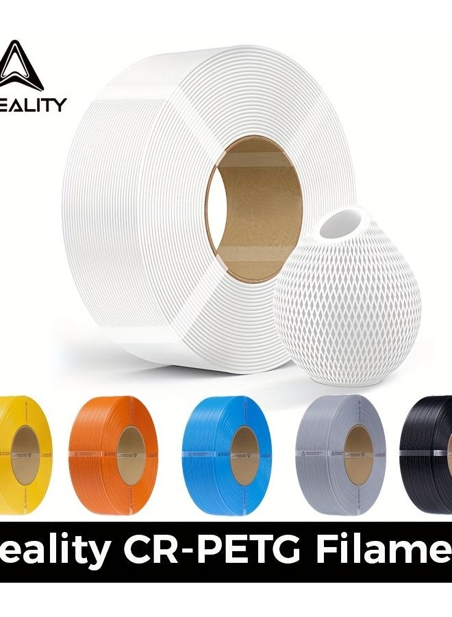 كرياليتي CR خيوط PETG 1.75 مم 2.2 رطل أبيض عالي الدقة منخفض الانكماش - Image 2