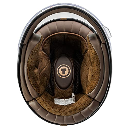 TORC T1 Unisex-Adult Retro Full-face-Helmet-Style Motorcycle (Carbon Fiber Matte Black, X-Large) - Image 4