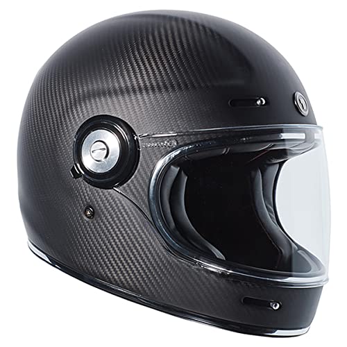 TORC T1 Unisex-Adult Retro Full-face-Helmet-Style Motorcycle (Carbon Fiber Matte Black, X-Large) - Image 3