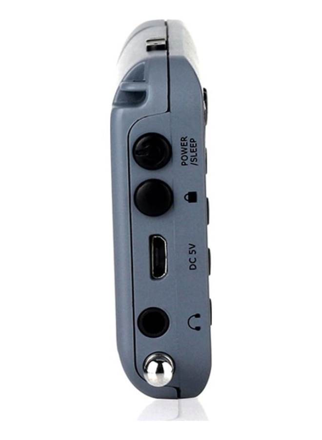 HRD-104 Portable External Speaker Mini, Two Band Radio, Grey - Image 4