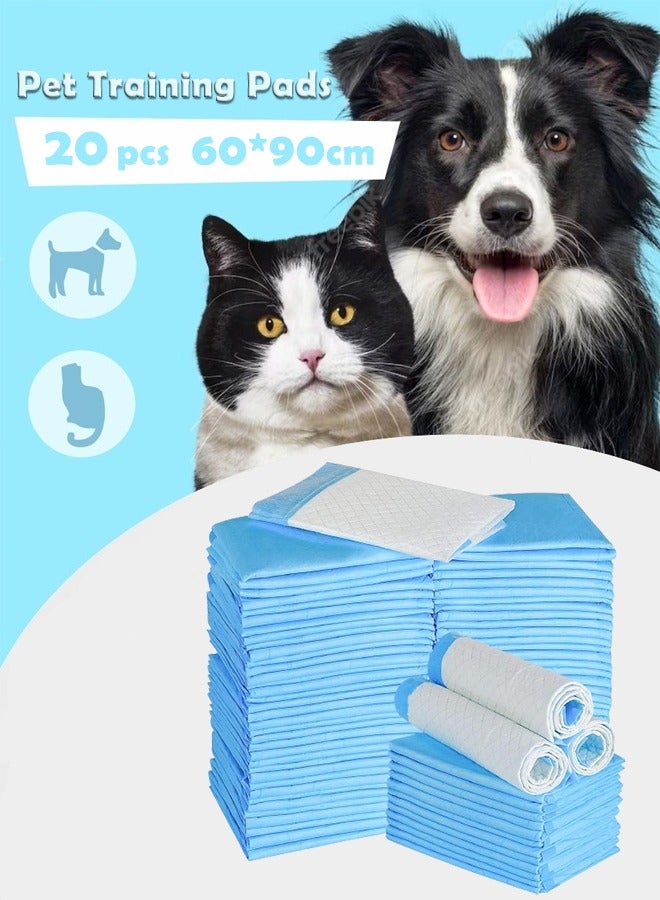 Upgrade Leak-Proof Pet Training and Puppy Pads Jumbo 60*90CM Pee Pads for Dogs with Thicken Polymer Heavy Absorbency Quick Dry Disposable Pee Pads for Cats Dogs Rabbit Parrots - Image 1