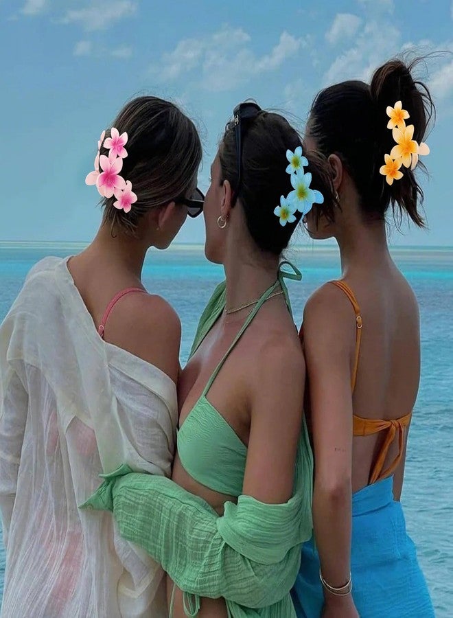 Amariver Hair Clips for Women 4Pcs Flower Claw Clips Cute Hair Claws Flower HairClip for Thick Thin Hair Strong Hold HairClaws Summer Accessories for Women Girls - Image 5