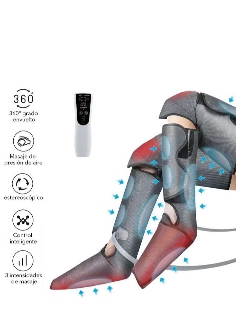 عربست جهاز مساج للرجلين جهاز مساج تدليك كامل للساقين بضغط الهواء – مدلك القدمين والركبة والساقين | 3 أوضاع مساج + 3 مستويات شدة | مع تسخين الركبة لتحسين الدورة الدموية وتخفيف الآلام - Image 3