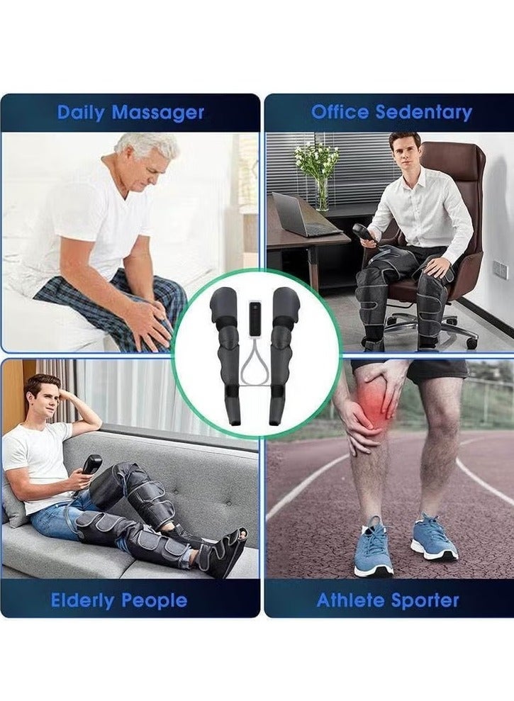 عربست جهاز مساج للرجلين جهاز مساج تدليك كامل للساقين بضغط الهواء – مدلك القدمين والركبة والساقين | 3 أوضاع مساج + 3 مستويات شدة | مع تسخين الركبة لتحسين الدورة الدموية وتخفيف الآلام - Image 5