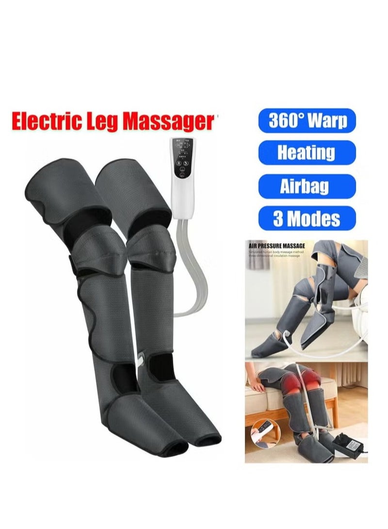 عربست جهاز مساج للرجلين جهاز مساج تدليك كامل للساقين بضغط الهواء – مدلك القدمين والركبة والساقين | 3 أوضاع مساج + 3 مستويات شدة | مع تسخين الركبة لتحسين الدورة الدموية وتخفيف الآلام - Image 2