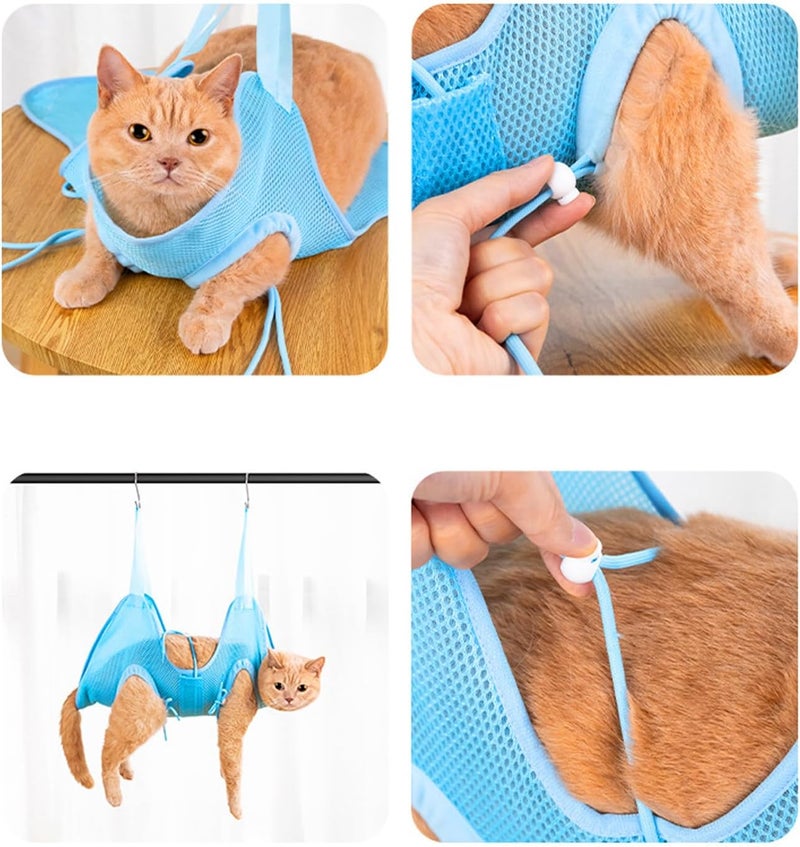 Pet Beauty Hammocks Reinforced Edges Quickly Installation for Spaces Saving Hanging Mechanism Professional Cats Dog Grooming Tool - Image 5